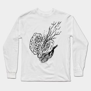 Deer Beast Abstract Long Sleeve T-Shirt